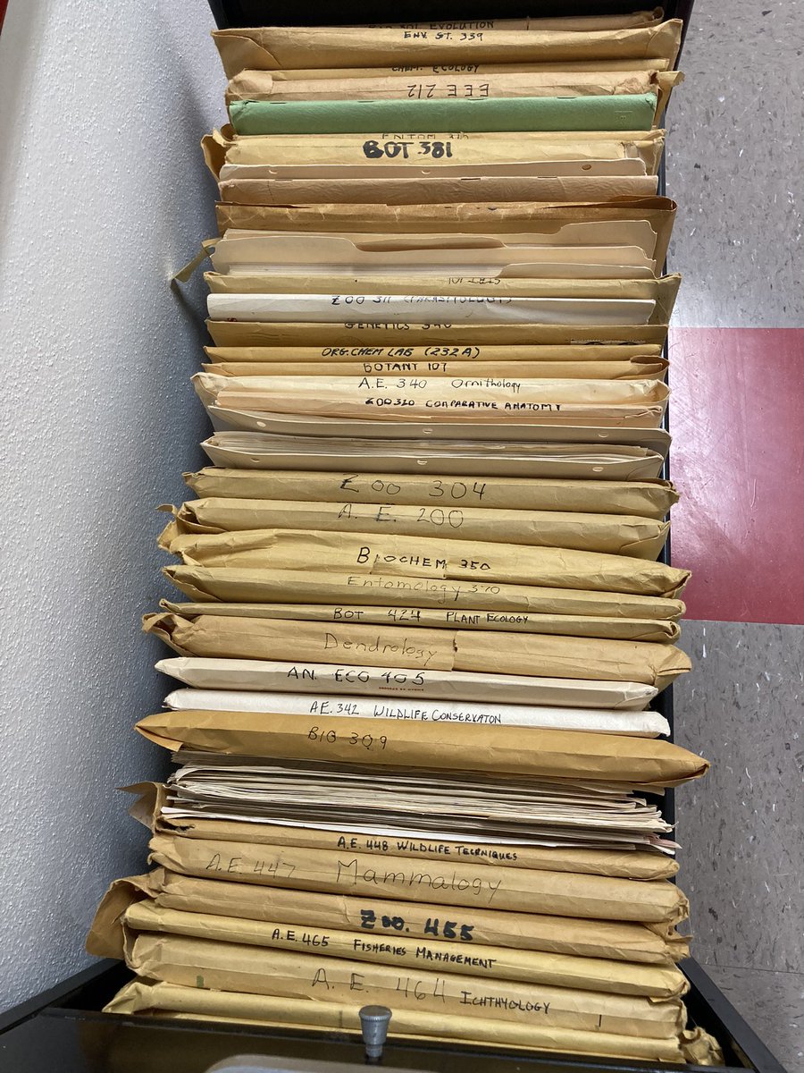 Cleaning office, and still finding it difficult to dispose of undergraduate course notes from 45 years ago. What if I need them?! #academia #retirement