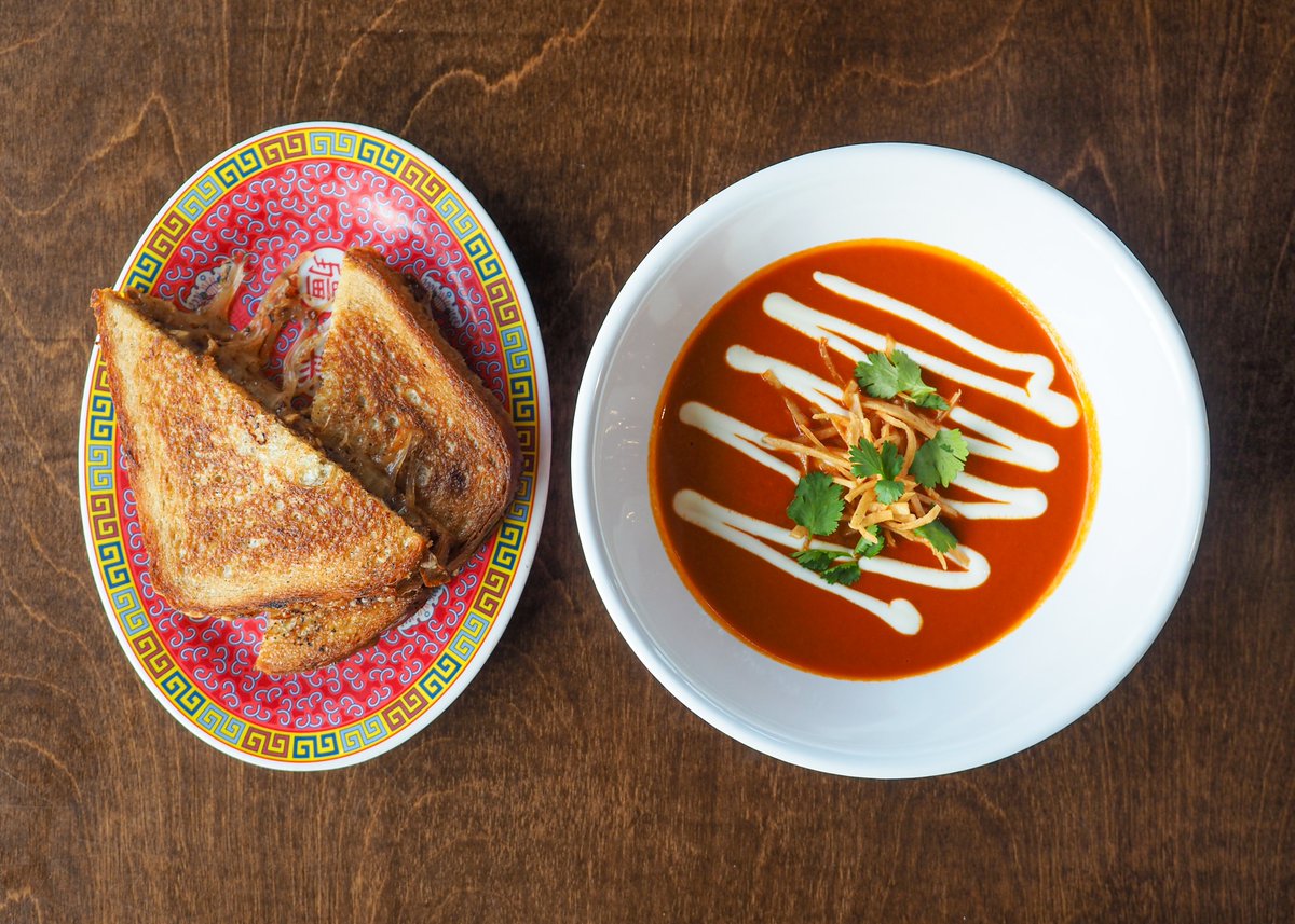 Pssssst...the Mexican grilled cheese and tomato soup special is back. It's been 84 years... (or 3 years, something like that)