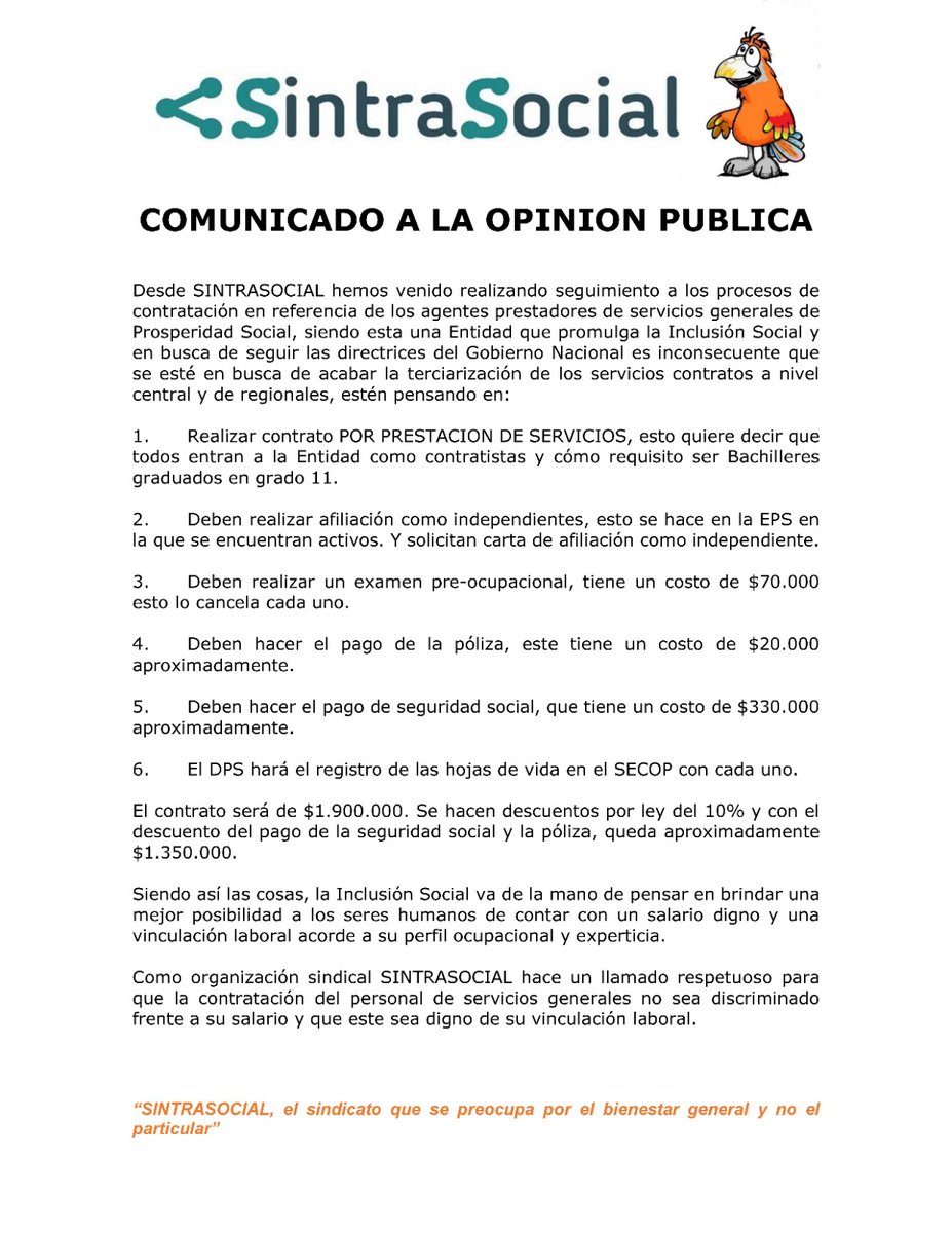 SINTRASOCIAL (@sintrasocial22) on Twitter photo 