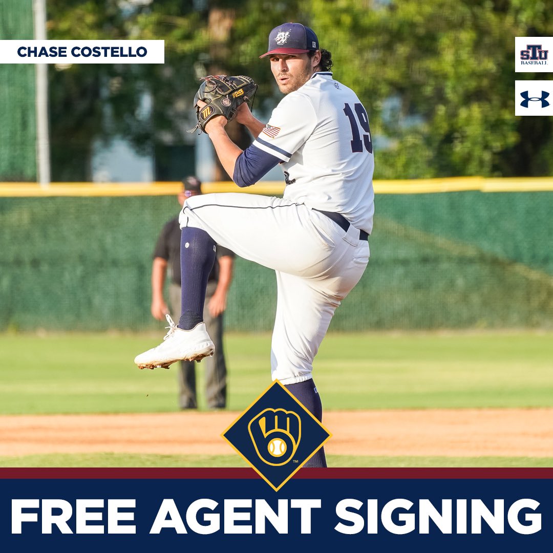 🚨 FREE AGENT SIGNING 🚨

Congratulations to Chase Costello on signing a contract with the Milwaukee Brewers!

#STUBaseball // #ProBobcats