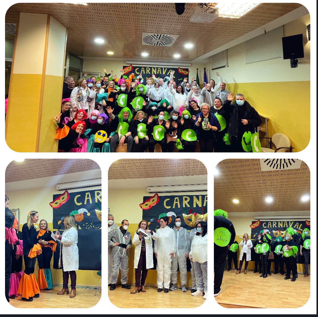 ags_nortedejaen's tweet photo. Hoy hemos tenido nuestro concurso #Carnaval2023  con la participación de 3️⃣ comparsas:

✅Los de la 5ª ( 🏨 de día Salud Mental) @ags_nortedejaen 

✅Grupo WASA (@APAEMJAEN)

✅Los cazafantasmas (@_FAISEM)

¡Enhorabuena a todos!
#SaludMental 
#NOestigma 
@Saludand_Jaen
@saludand https://t.co/X3XayDHi1g
