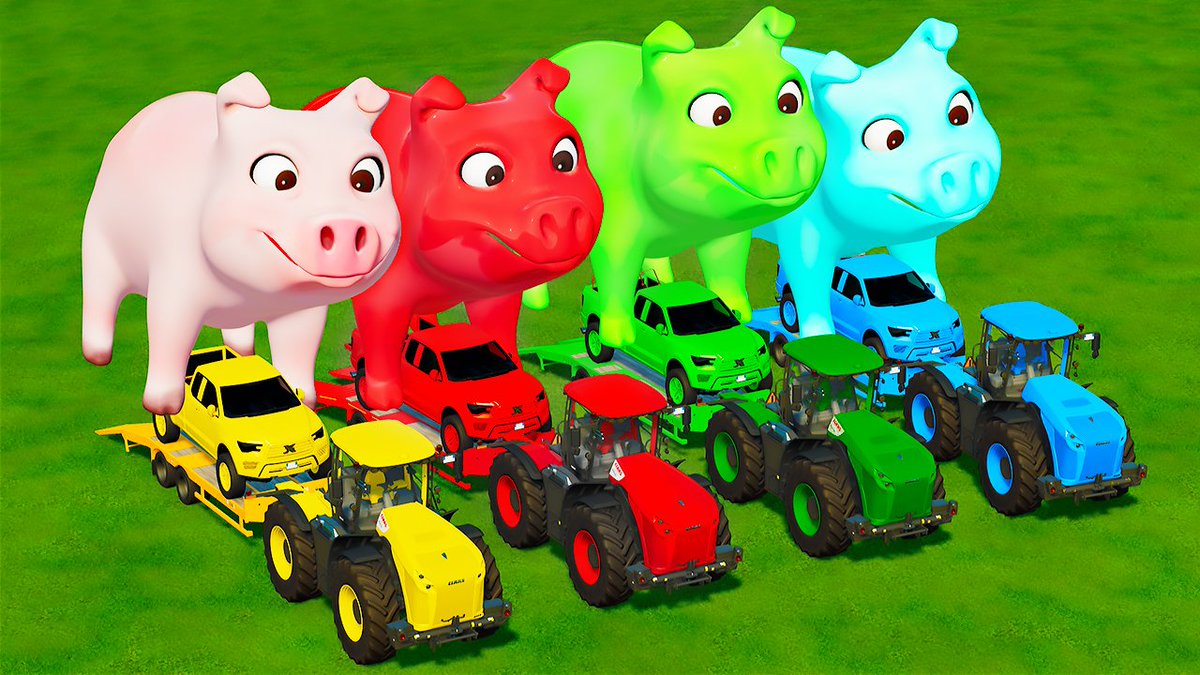 🐖🐷🐽Transport Pigs in Farming Simulator 22:   youtu.be/x75yInAjkAk

We have more than 50 pigs. And now we have to transport the big and cute pigs to the farm using CLAAS tractors. We will load the pork into small tractors.

<a href="/farmingsim/">Farming Simulator | Official Channel</a> <a href="/Farming_Sim/">Farming Simulator</a>  <a href="/LS22mods/">Farming Simulator 22</a> 
#farm #farming