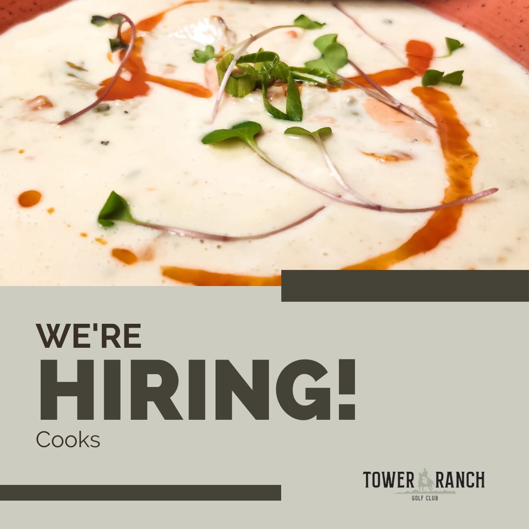 Join our culinary team at Tower Ranch Golf Club! Check out the full job posting on our website and apply today to Executive Chef Paul Swerbrick at Chef@golftowerranch.com for consideration. #ExploreKelowna #KelownaBC #KelownaTourism #DiscoverKelowna   #OkanaganValley