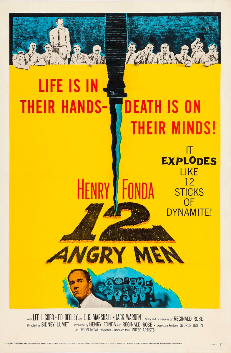 Watching this classic now #12AngryMen #HenryFonda #JackKlugman #LeeJCobb #MartinBalsam #EdBegley #EGMarshall #JackWarden #JohnFiedler #RobertWebber #SidneyLumet