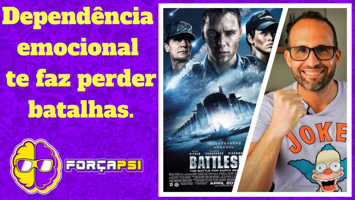GUGAssaur's tweet photo. Olá, amigos! Hoje, no Força Psi falei sobre dependência emocional e o MELHOR filme ruim que você vai assistir na vida: Battleship, a batalha dos mares. 

https://t.co/XS47v2SqyV

#battleship #batalhanaval #hasbro #forcapsi #psicologia #nerd #geek #psicologianerd #filmes #cinema https://t.co/FR5ThO6SQ9