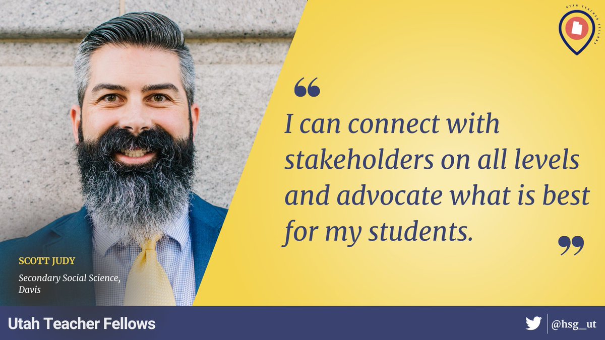 HSG_UT's tweet image. There are many benefits to being part of the #utahteacherfellows. Hear what @Moves_Like_Judy can do as a result of being a Fellow!

Complete the application by April 15th: docs.google.com/forms/d/e/1FAI…

#eduhive #uted #utedchat #teacherleadership