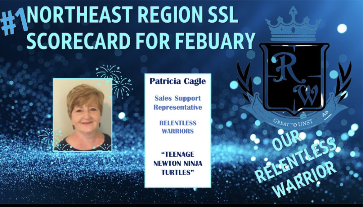 Relentless Warriors (@relentwarriors) on Twitter photo A Relentless Shoutout to our very own Warrior PATRICIA CAGLE for executing seamlessly in her role and for her team!! #1 in the NE Region for February!!! <a href="/theriddler704/">Stephanie Riddle</a> <a href="/JimUlrich61/">Jim Ulrich</a> <a href="/Nate_ATT_IHX/">Nathan Catledge</a> @IHXNortheast <a href="/AdamMRagab/">Adam M. Ragab</a> A Relentless Shoutout to our very own Warrior PATRICIA CAGLE for executing seamlessly in her role and for her team!! #1 in the NE Region for February!!! <a href="/theriddler704/">Stephanie Riddle</a> <a href="/JimUlrich61/">Jim Ulrich</a> <a href="/Nate_ATT_IHX/">Nathan Catledge</a> @IHXNortheast <a href="/AdamMRagab/">Adam M. Ragab</a>