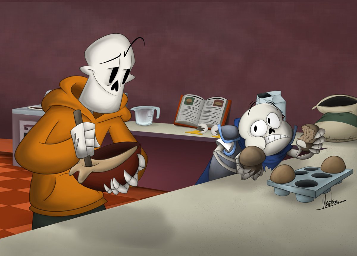 weretoons's tweet image. Last year I got to work on a zine for the first time called To the Bone.
Here's the illustrations I did
#underswap #underfell #underfellsans