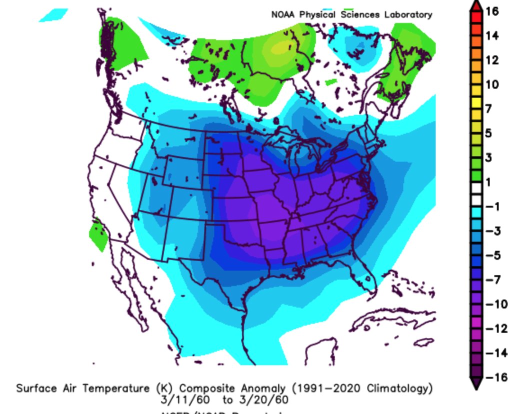 March 11-20 may be coldest for US since 1960 and top 3 in history 1960 ...