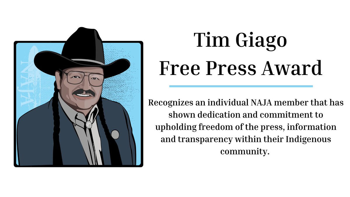 📣@najournalist is excited to announce 3 new awards : Best International Indigenous Coverage, Best Two-Spirit Coverage &amp; the Tim Giago Free Press Award! The deadline for award submissions is 3/31. Learn more about all 3 awards here: tinyurl.com/sb2puy56