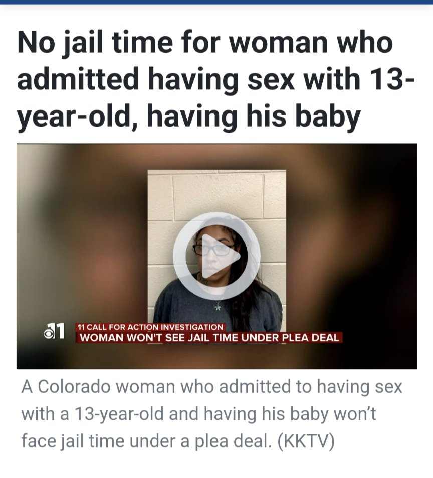 ask_aubry's tweet photo. JFC, can we call it what it is, rape. She raped a 13 year old boy. And she's not going to serve any time.

The justice system is f*cked. https://t.co/FQ34JCRDWA