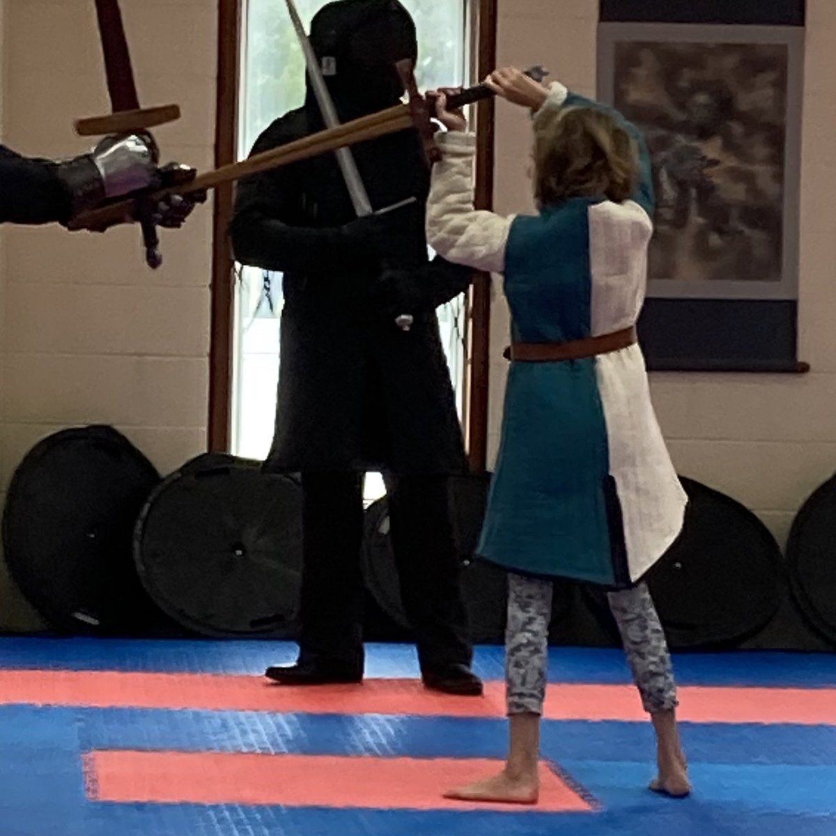 Watching Miss10 back at swords for the first time this summer. Her and 8 adult males. There is something about this sport that instills discipline, empathy and courtesy. She is respected. It’s wonderful to see.