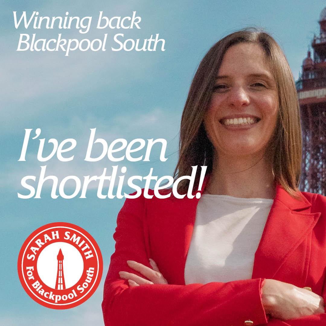 Delighted to have reached this stage and looking forward to meeting members to share my vision for #Blackpool