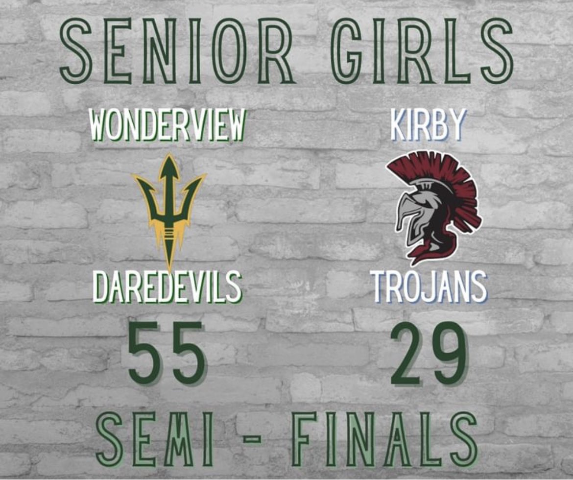DAREDEVILS WIN &amp; are FINAL FOUR bound!! Play tmrw at Noon vs Mammoth Spring for a trip to the Finals on the line.
Everyone make the trip to Ozark HS to cheer the girls on!!! 💚🔱🏀