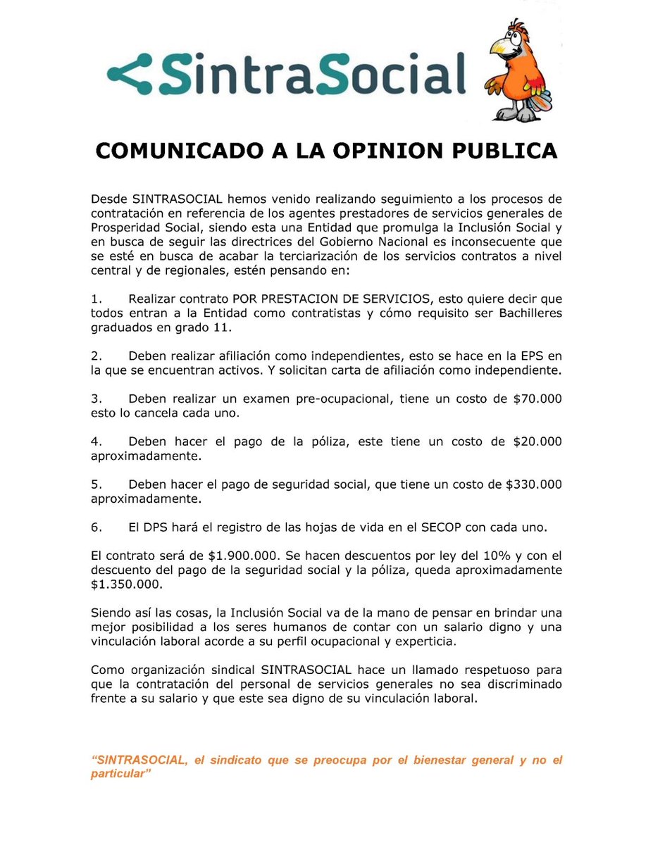 SINTRASOCIAL (@sintrasocial22) on Twitter photo 