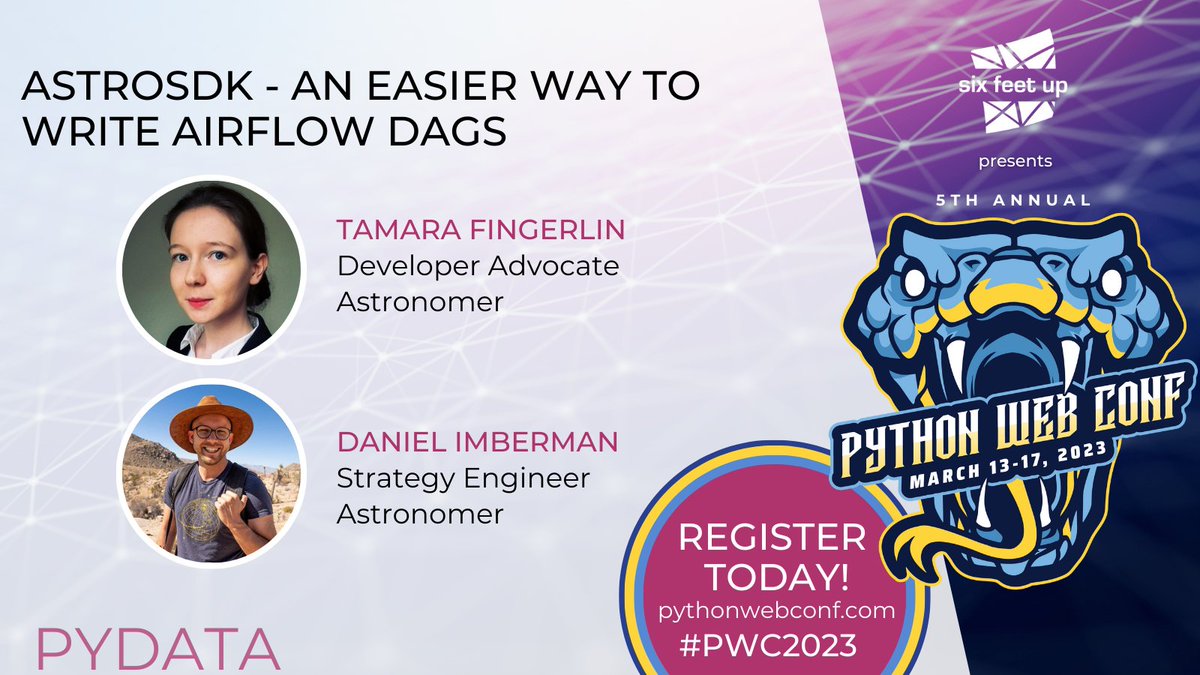 Curious about @ApacheAirflow? @danimberman and @tjanifdata are your guides to #data orchestration at #PWC2023! Conference starts March 13. Check out their talk and others here 👉 loom.ly/aDexhYM 

loom.ly/L8RsOSc