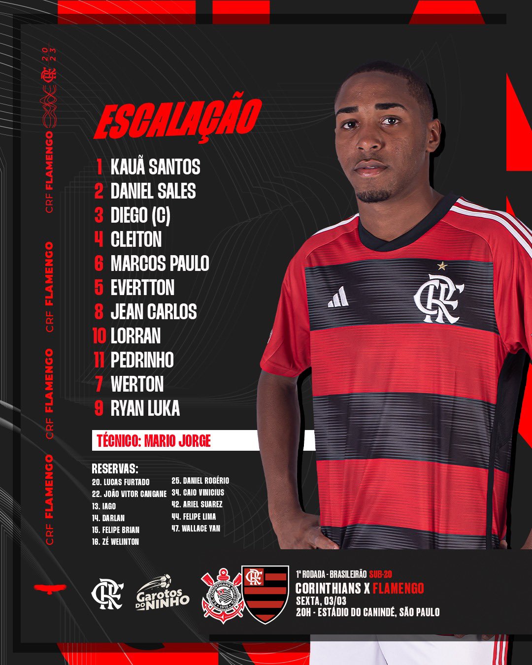 Flamengo x Ceará ao vivo e online, onde assistir, que horas é, escalação e  mais do Brasileirão sub-20