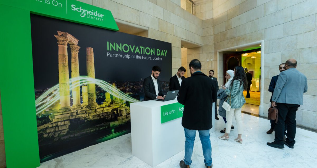 EzzProHouse's tweet photo. We're thrilled to have covered the "Innovation Day: Partners of the Future" event for Schneider Electric NEAL in Amman, Jordan. #innovation #energymanagement https://t.co/WU8rTXyQLQ