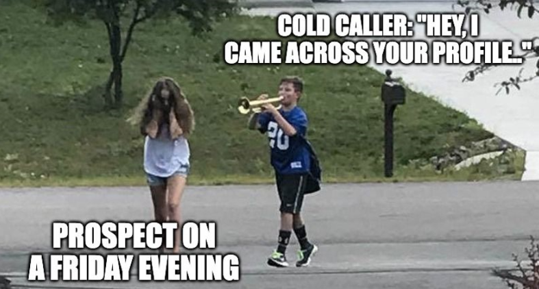 Revegy's tweet image. Cold call reluctance.
Friday feeling. 🏄🏼 

#saleshumor #saleshumorfriday #salesplatform