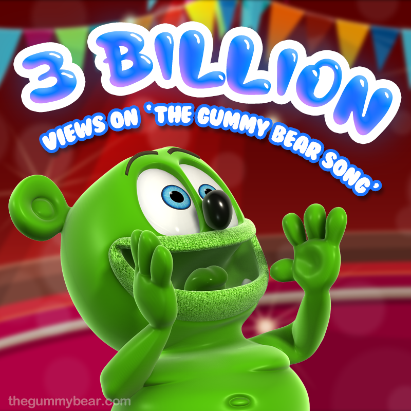 The Lyric Video for The Gummy Bear Song Reaches 100 Million Views!