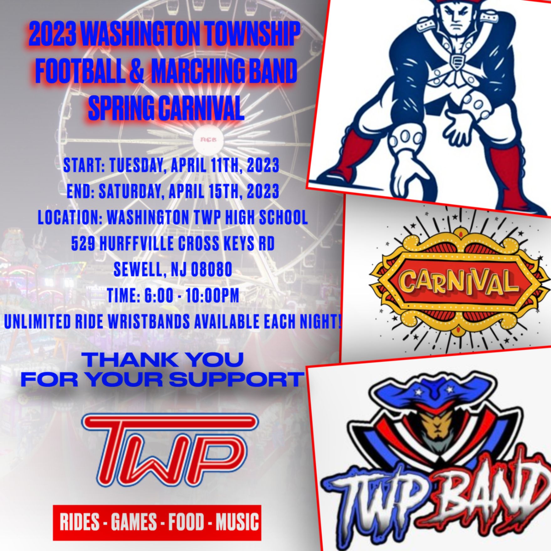Minutemen Football on Twitter "Spring Carnival!!! Washington Township