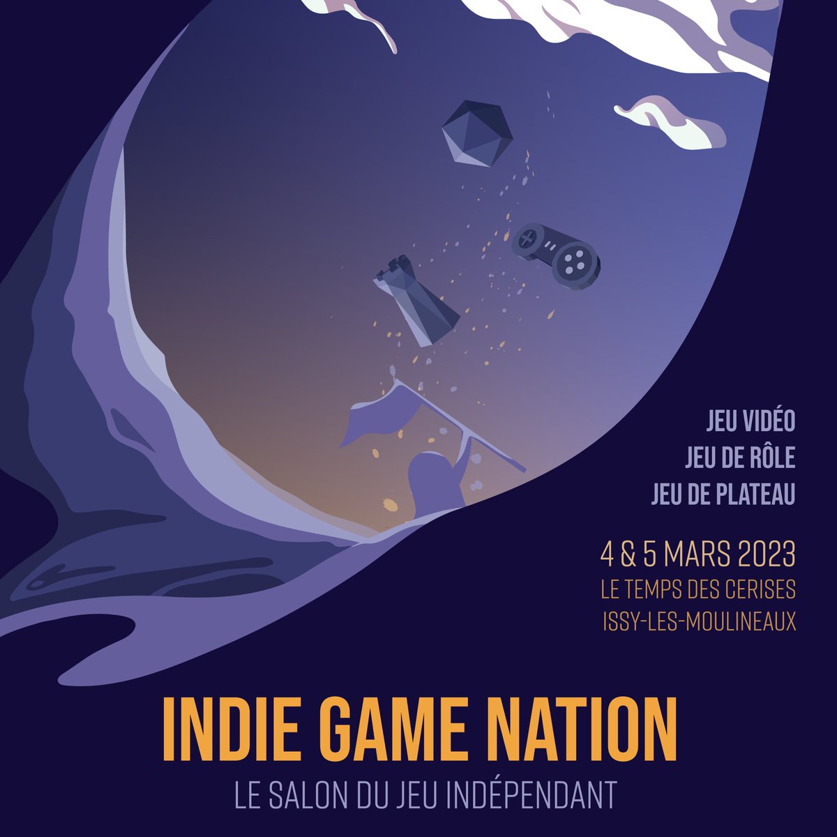 IGN_Officiel's tweet photo. Indie Game Nation ouvre ses portes ce weekend au Temps des Cerises à Issy-les-Moulineaux de 10h30 à 19h ! 
👉Découvrez des exposants, des tests, un #tournoi, des #conférences et des parties de jeu de rôle, jeu de plateau et jeu vidéo indés ! 
👉L'entrée est libre et gratuite https://t.co/2T58PN0KYi