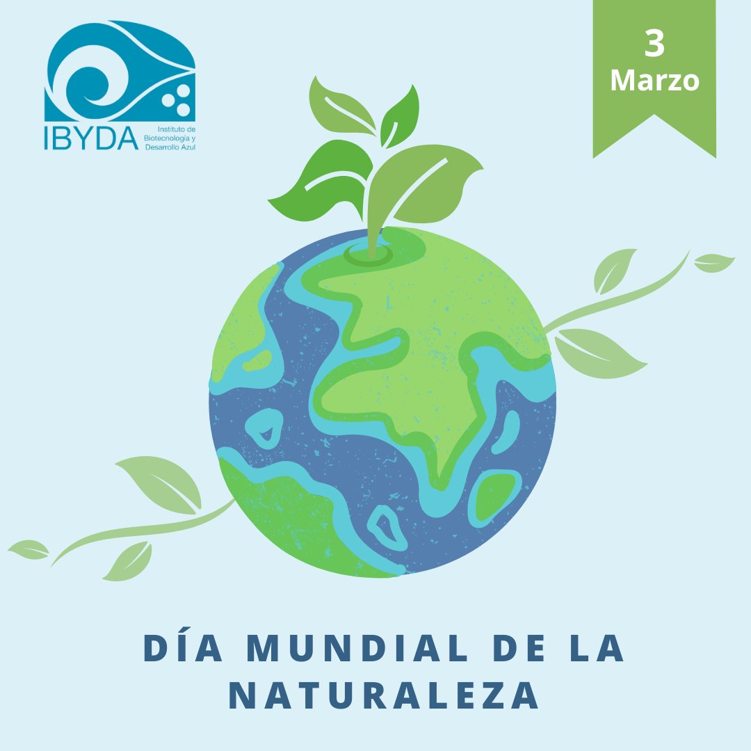 IBYDAazul's tweet photo. 🗓️ Hoy 3 de marzo, se celebra el Día Mundial de la Naturaleza 🌍🌱.
Desde el #IBYDA con la educación se pretende concientizar a las personas de la importancia de respetar y cuidar nuestra naturaleza causando el menor impacto posible en ella.
#diadelanaturaleza #institutoazul https://t.co/gRDXUWlDvW