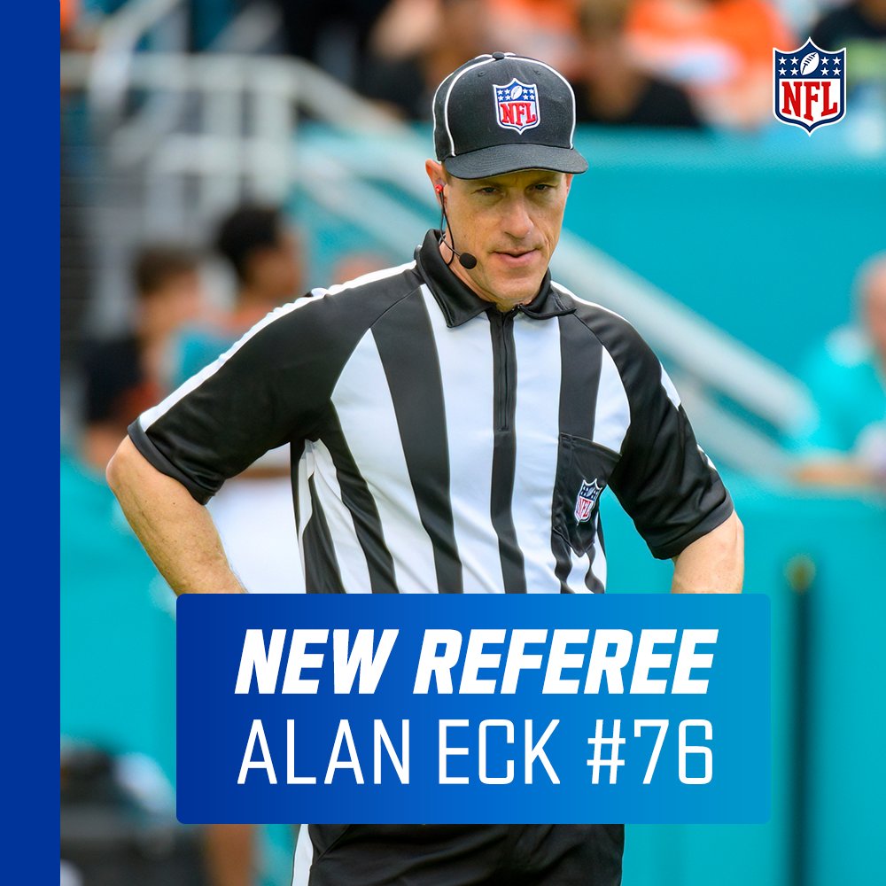 Congratulations to Alan Eck, who has been promoted to referee.