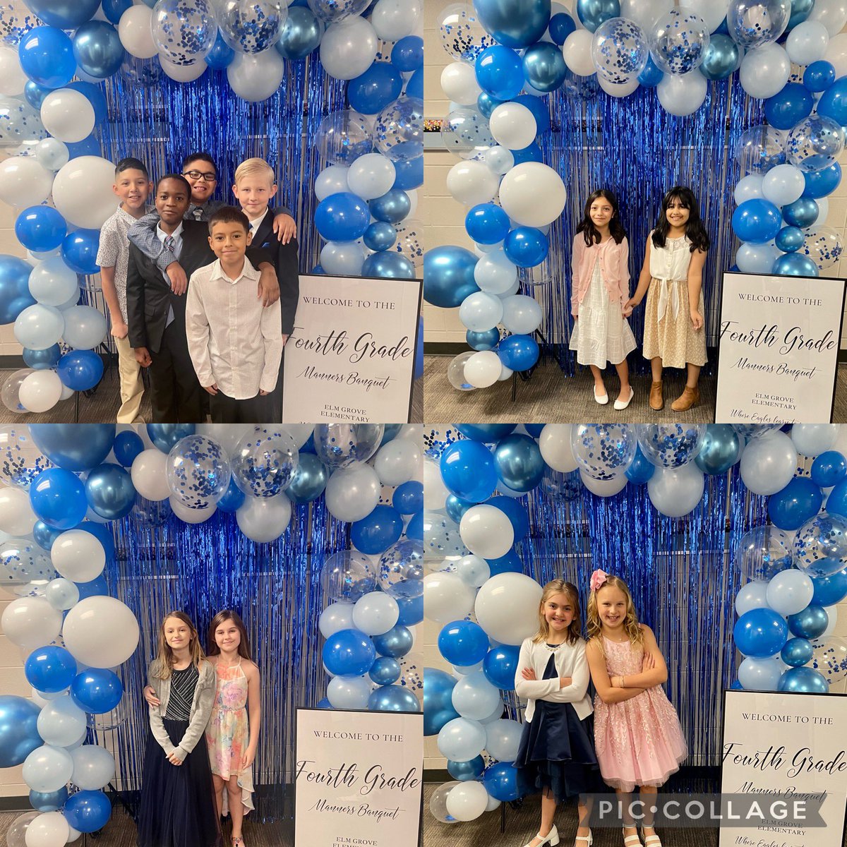 ege_Jackson's tweet photo. 4th Graders looking their best for our Manners Banquet today 💙 @HumbleISD_EGE @Beaudoin4th_EGE #egeGLOWS https://t.co/MmFtWbaIIV