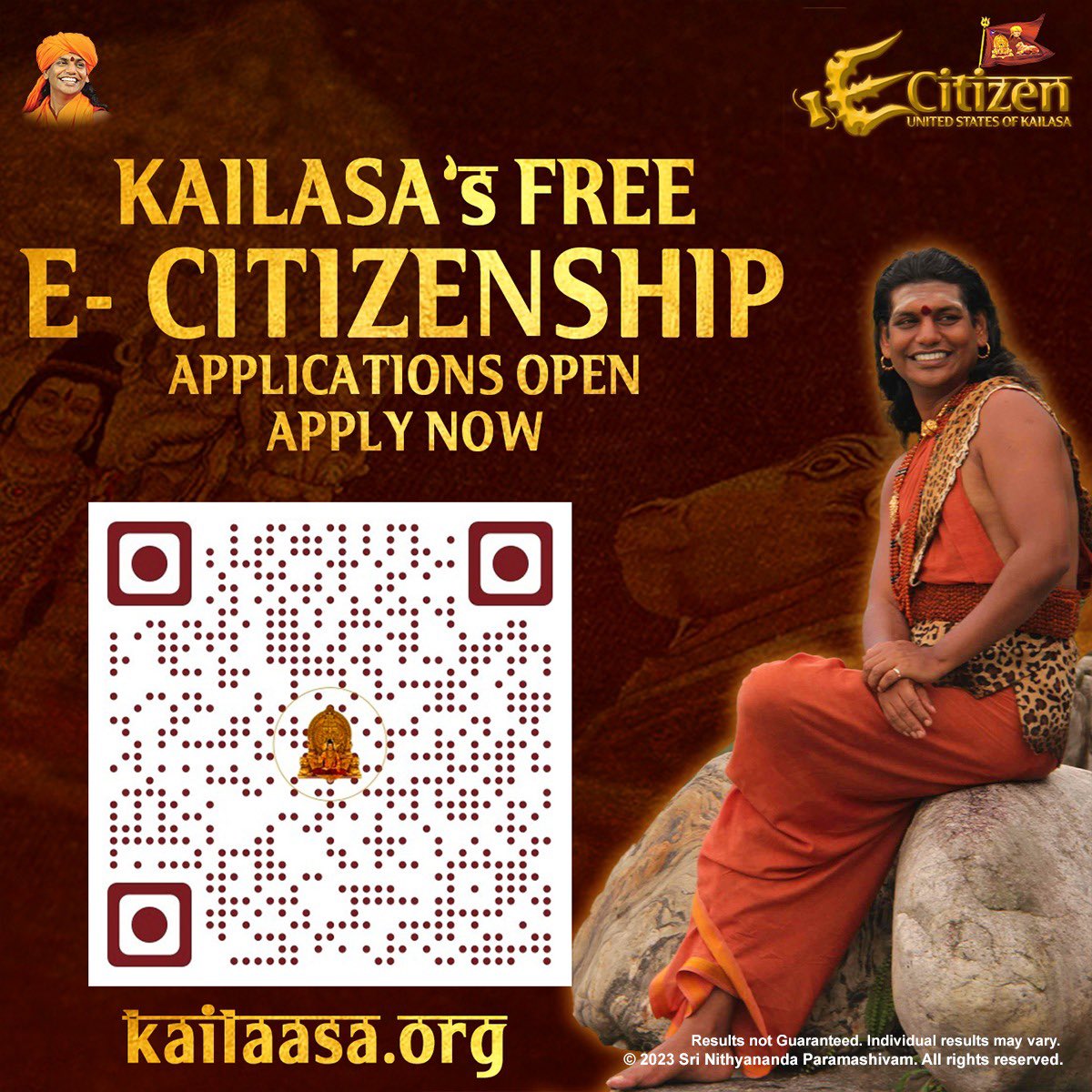 KailasaLondon's tweet photo. Apply Now for the Free E-Citizenship of United States of KAILASA.
https://t.co/JNvpXggU7K
#Kailasa #nithyananda #UN #citizenship https://t.co/j70MwdWnVz