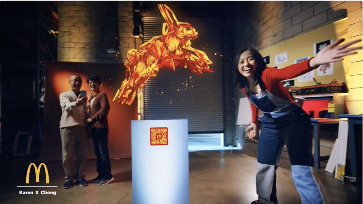 ImmersiveDigit1's tweet photo. A shout out to @McDonalds and @karenxcheng for helping NeRF tech go mainstream with their 30-sec commercial spot for the Chinese lunar new year. 

More at :
IDEA blog - https://t.co/XoHc8Urz9d

https://t.co/2IRtEgXqOc
 https://t.co/UJ5h5NY3i8 https://t.co/kqXp8qRDpY