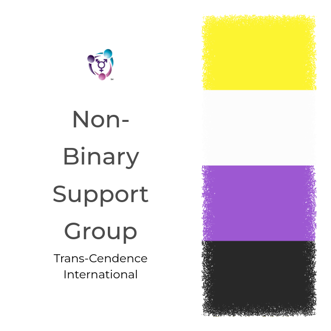 Trans_CendIntl's tweet photo. Trans-Cendence International presents a free online non-binary support group at 7pm Central on the First Friday of the month. This is a peer-led drop-in group meant as a safe place to be ourselves. Register at https://t.co/MsJhmKQHoj https://t.co/m2ivfy8hY2