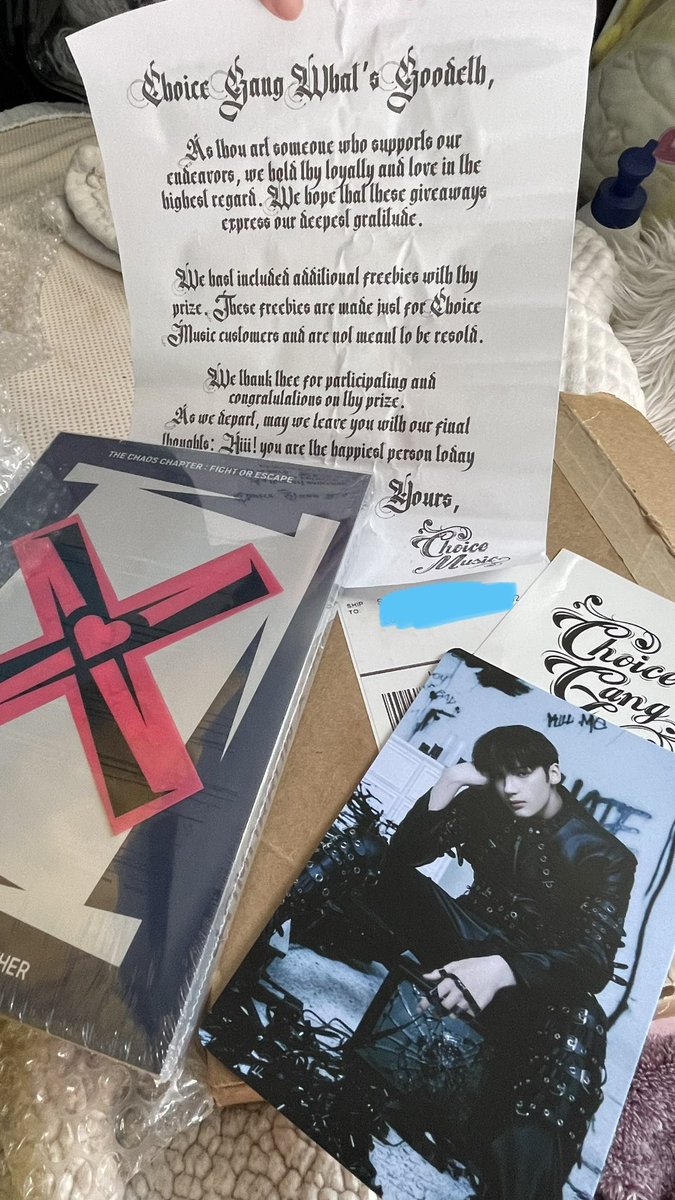 Repost because i forgot to cover my address 😂 @ChoiceMusicLA thank you!!!! The scroll is giving me life