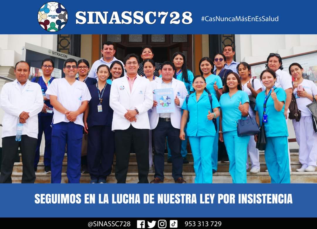 sinassc728's tweet photo. Congresistas @Gral_Williams @marthamoyano @SilviaMontezaAp @AlejoMunante Los CAS INDETERMINADOS de Essalud estamos AGRADECIDOS por AGENDAR en el pleno el dictamen de los CAS,PEDIMOS se PRIORICE su voto para la aportación por insistencia. @sinassc728 #CasA728EnEssalud https://t.co/y5xe4ZvNeU