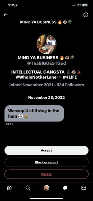 Niggas wanna be funny because they ass got left on read &hellip; &ldquo;iOn FuCk w/ hA&rdquo; &hellip; you right because i don&rsquo;t<a href="/tag/cute"class="tags"><span>#cute</span></a><a href="/tag/babygirl"class="tags"><span>#babygirl</span></a><a href="/tag/alabama"class="tags"><span>#alabama</span></a>
