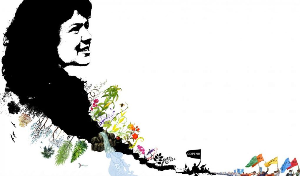 Ludivine_Bantig's tweet image. En hommage à Berta Cáceres, cette belle représentation d'elle, en solidarité et rappel du Conseil citoyen des organisations des peuples amérindiens du Honduras (COPINH) qu'elle a fondé. Par #WomenDefendRojava