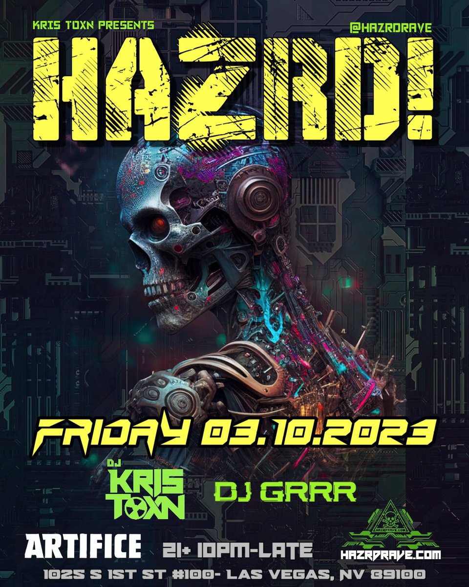 kristoxn's tweet photo. @kristoxn presents: HAZRD! Rave

🤑 BUY TICKETS/ SHOP: https://t.co/r6BqE57fm7

RAVE/ART/FASHION 

#lasvegasnightlife #rave #circuitparty #raver #cyberpunk #cybergoth #kinkster #clubkid #edm #industrialmusic #acidhouse #trance https://t.co/R4L0FjqcPX