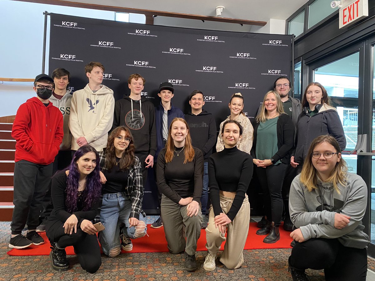 mrsmcdhc's tweet image. SHSM Information &amp;amp; Communications Technology students have arrived at the Kingston Canadian Film Festival. Excited to watch some fantastic Canadian films followed by the Youth Shorts program where one of our HC Comm Tech student’s film is screening! Go Ashley💚🤍 #TakeTech #shsm