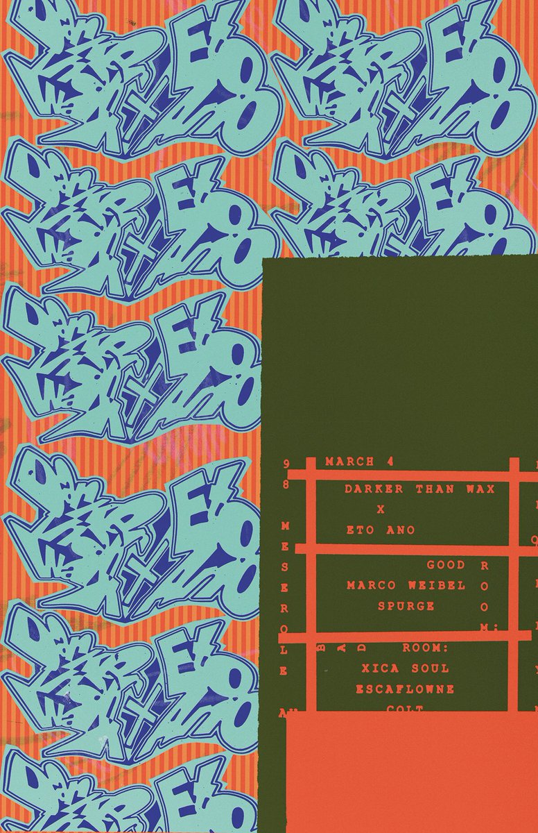 Doing <a href="/GoodRoomBK/">Good Room</a> tm w <a href="/marcoweibel/">Marco Weibel</a> as a part of our DTW x Eto Ano series there. We asked our Bad Room selectors some Qs This time around. <a href="/Escaflowne_III/">Escaflowne</a> @ccolltt Tickets: ra.co/events/1656174