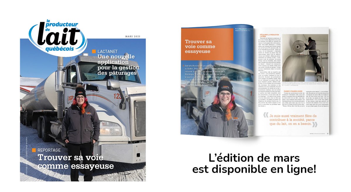 Au programme, les résultats de l’étude sur les conditions de travail des employés, 40 ans de grandes batailles, le projet Agriclimat, une nouvelle appli pour la gestion des pâturages et Gabrielle, une essayeuse à découvrir! 
Lire la Revue 👉 bit.ly/3ZawASl