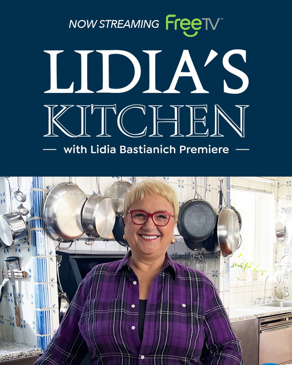 FreeTVapp_'s tweet image. Join us over at Freetv to watch  Emmy award-winning host of public television’s Lidia’s Kitchen, Celebrity Chef @LidiaBastianich. A collection of oven-to-table culinary essentials, created exclusively for @HSN. 
Stream it now on #Freetv! 🍿📺👩‍🍳
 #Streamingapp  #cookingshow