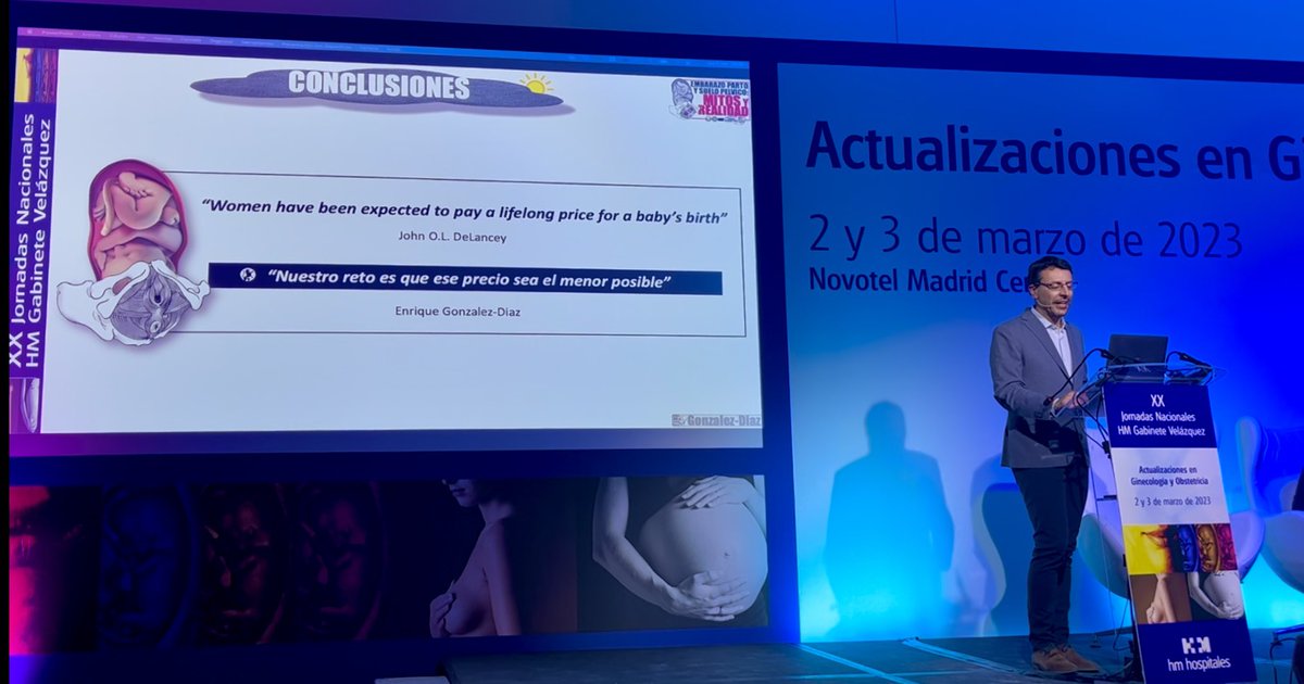 “El suelo pélvico y embarazo-parto: mitos y realidad” en las XX jornadas nacionales hm gabinete Velázquez, 2 de marzo de 2023. Sobre los muchos mitos que aún rodean la relación entre la gestación y el suelo pélvico. #jornadashmgabinetevelazquez.