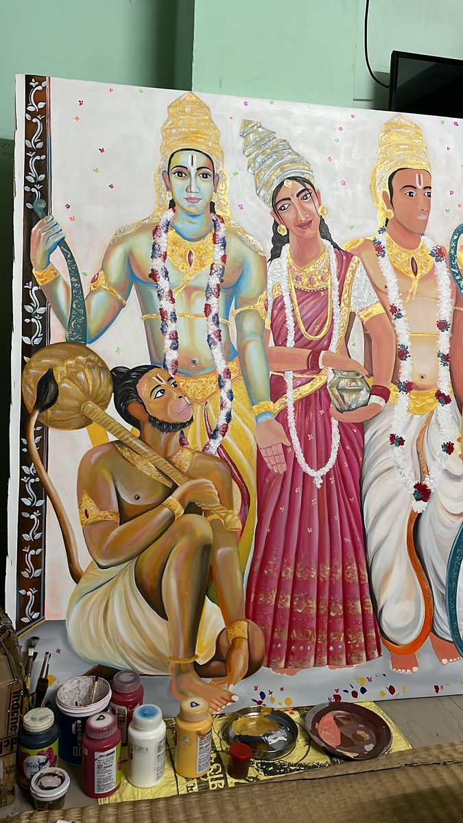 Dipendu10285282's tweet photo. Ramayan #canvaspainting https://t.co/TPeDMXFPOU