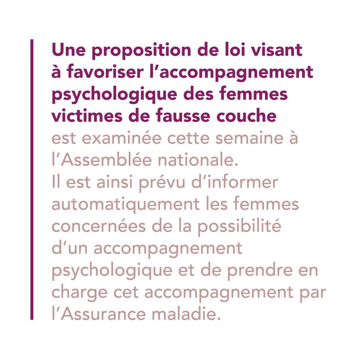 J 3 #faussescouches Du 1er AU 8 MARS dans le cadre du travail que je mène avec la Députée <a href="/priscathevenot/">Prisca THEVENOT</a> nous levons les tabous sur la #santedesfemmes. Non une fausse couche n’est pas rien, cela peut-être un traumatisme qui reste encré. Écoutons la douleur des couples.