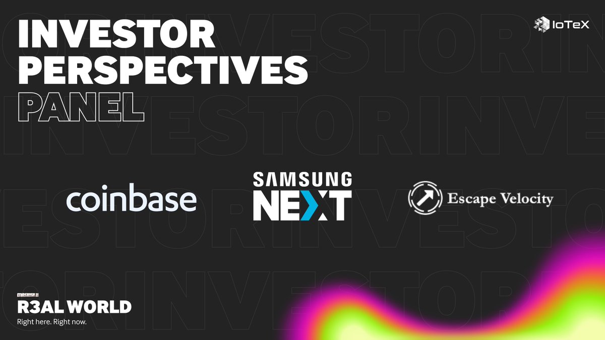 Послушайте, как лучшие инвесторы <a href="/coinbase/">Coinbase 🛡️</a>, <a href="/SamsungNext/">Samsung Next</a>, <a href="/EV3ventures/">Escape Velocity</a>, и другие разговоры о будущем сектора Real World/Web3 только на #R3alWorld.

Зарегистрируйтесь на bit.ly/3Z2aH7c.

#ETHDенвер