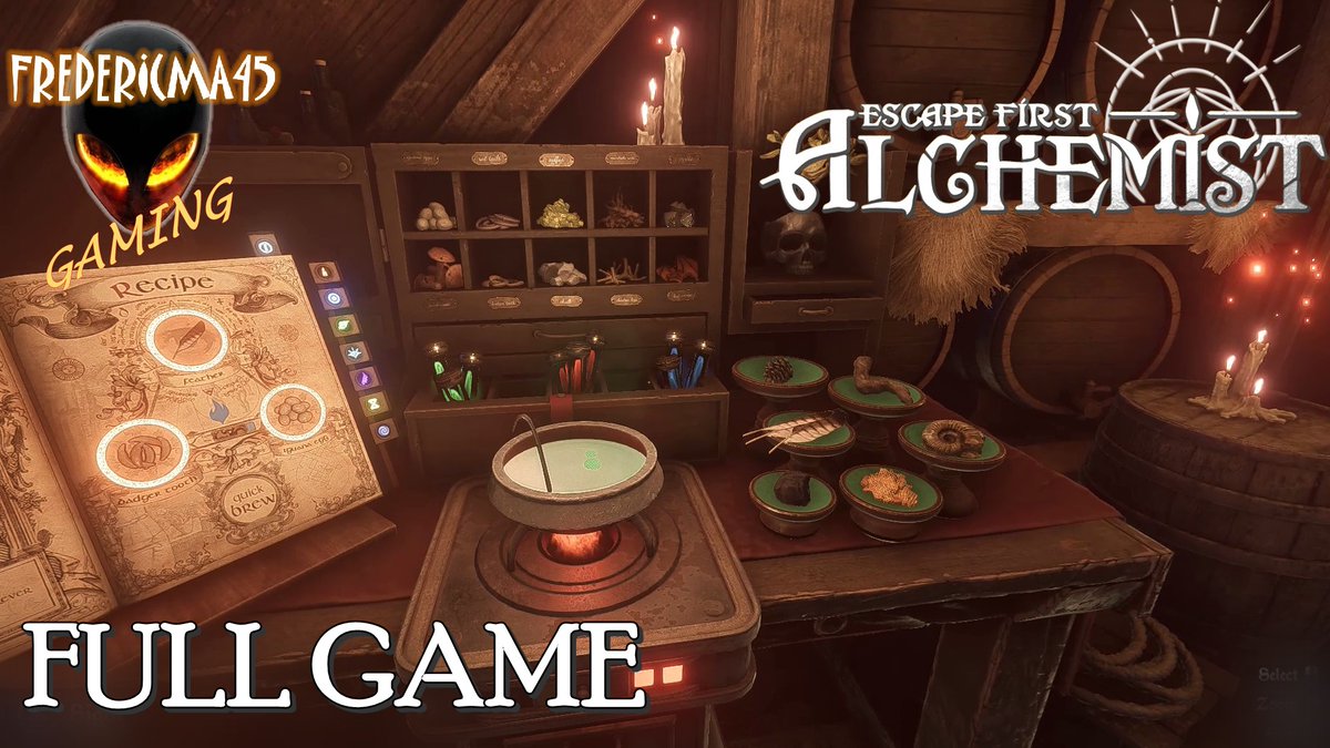 Escape first: Alchemist by <a href="/OnSkullGames/">OnSkull</a> is an escape game where you craft unique potions⚗️, search for ingredients 🦇 and discover new potion recipes 📜 to gain the powers you need to escape.

🎦 Full Video Walkthrough here ⬇️
youtube.com/watch?v=2kqgfL…

#EscapeFirst