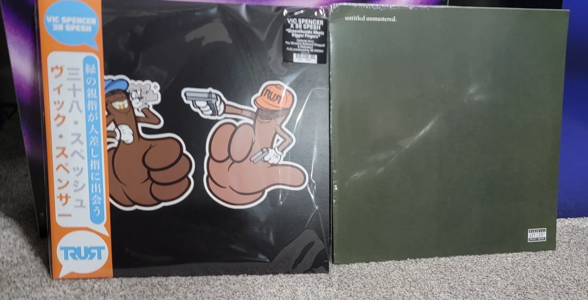 Some vinyl just came thru

Vic Spencer x 38 Spesh 'Greenthumbs Meets Trigger Fingers'

Kendrick Lamar: 'Untitled Unmastered'