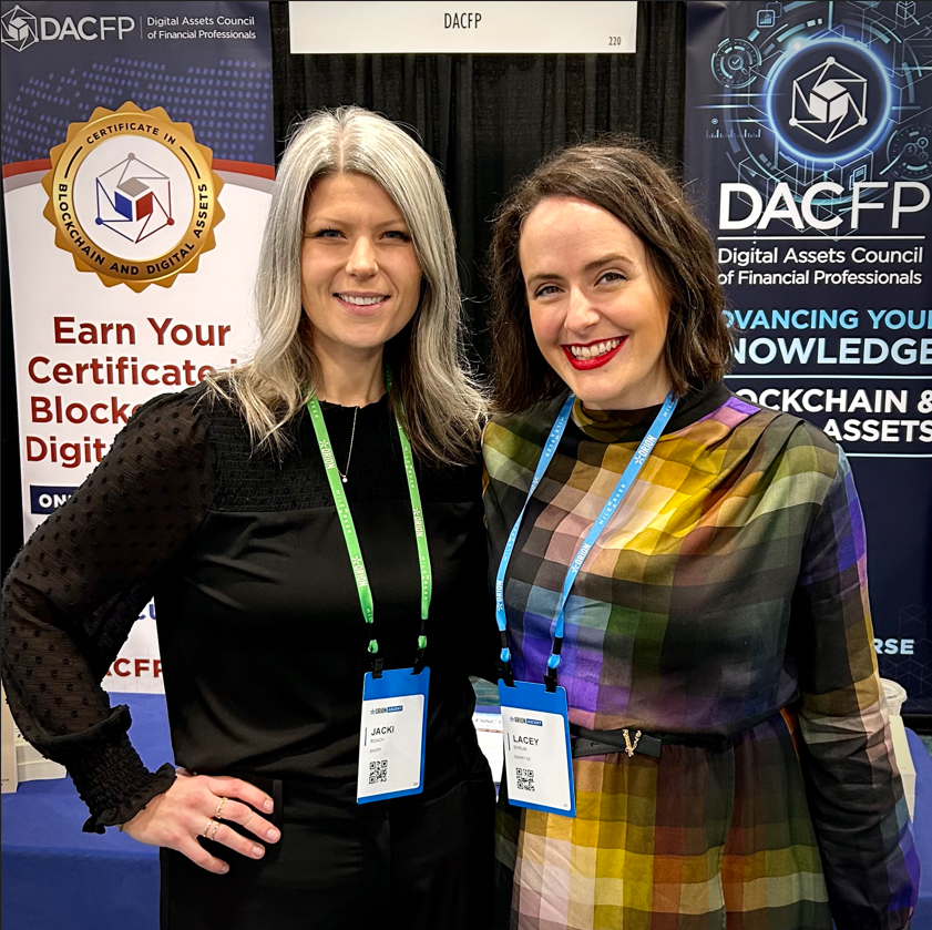 Wonderful to see <a href="/thedacfp/">Digital Assets Council of Financial Professionals</a> faculty members <a href="/lacey_shrum/">lacey shrum</a> and <a href="/whelmness_pro/">Jacki Roach</a> together at the #OrionAscent conference! Thanks <a href="/orionwealthtech/">Orion WealthTech</a> for having us. 

#blockchain

#digitalassets

#advisors