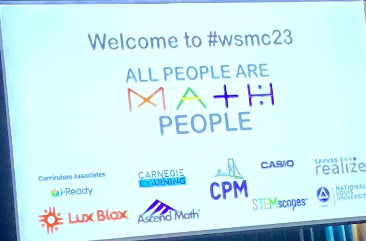 GWmath's tweet image. Great day of learning at #wsmc23!
All people are math people, indeed!
