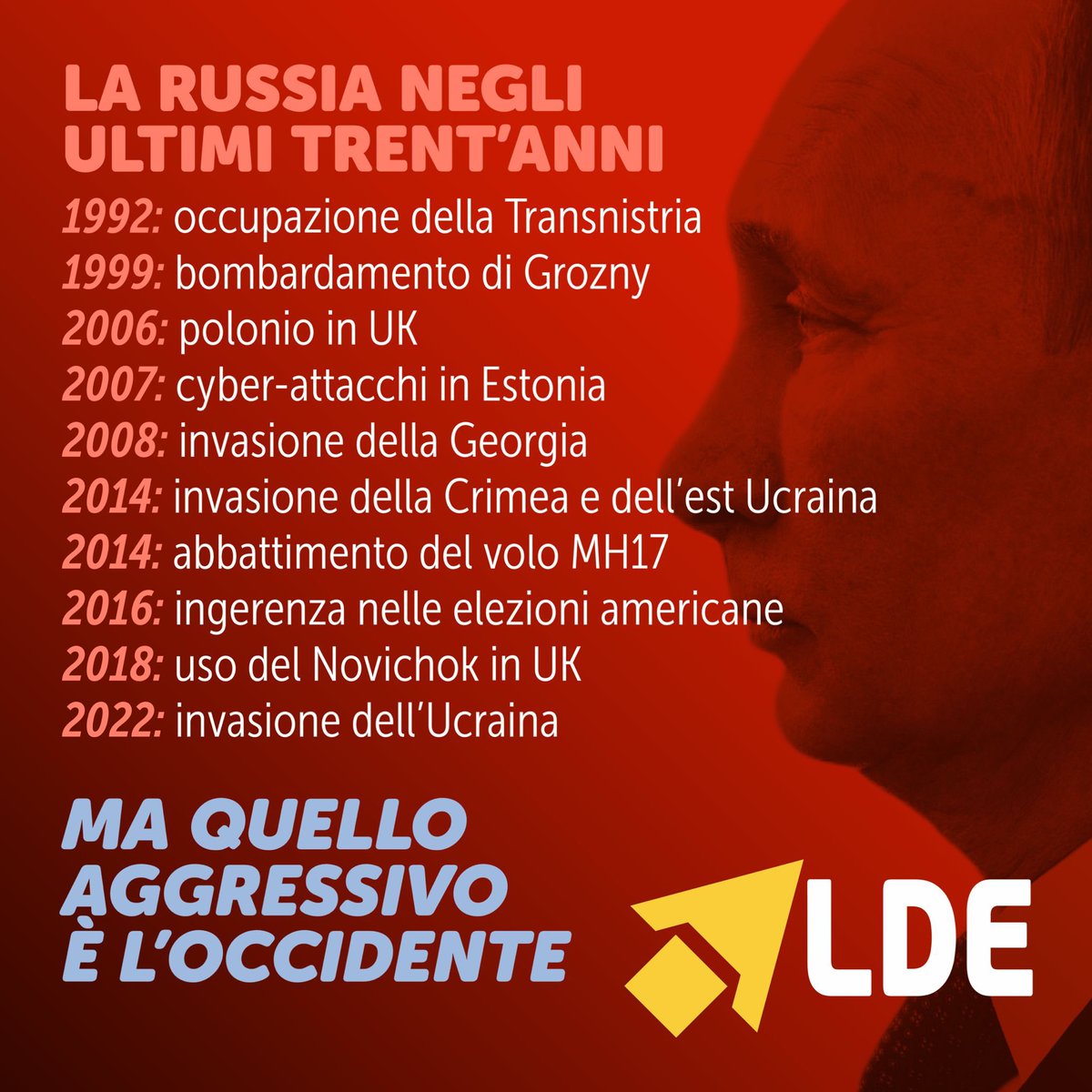 libdemeuropei's tweet photo. Ma l’aggressivo è l’#Occidente

#Russia #Ucraina #Putin #PutinIsaWarCriminal #SlavaUkraine #SlavaUkraini https://t.co/B3DbbL2fFL
